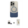 MARSİLYAN™- iPhone 14 Pro Max Kılıf Kozmos Form Özel Seri - Siyah Mat Seramik Nano Ekran Koruyucu + Bilvis Titan Kamera Lens - GD