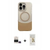 MARSİLYAN™- iPhone 14 Pro Max Kılıf Kozmos Form Özel Seri - Siyah Mat Seramik Nano Ekran Koruyucu + Bilvis Titan Kamera Lens - GD