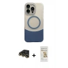 MARSİLYAN™- iPhone 14 Pro Max Kılıf Kozmos Form Özel Seri - Siyah Mat Seramik Nano Ekran Koruyucu + Gold Raze Metal Kamera Lens