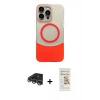MARSİLYAN™- iPhone 14 Pro Max Kılıf Kozmos Form Özel Seri - Siyah Mat Seramik Nano Ekran Koruyucu + Raze Metal Kamera Lens - GS