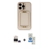 MARSİLYAN™- iPhone 14 Pro Max Kılıf Kozmos Minimal Prime - Şeffaf Royal Nano Ekran Koruyucu + Bilvis Titan Kamera Lens - DNMR