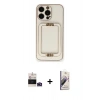 MARSİLYAN™- iPhone 14 Pro Max Kılıf Kozmos Minimal Prime - Siyah Bilvis 3D Mat Cam Ekran Koruyucu + Bilvis Titan Kamera Lens - DNMR