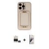 MARSİLYAN™- iPhone 14 Pro Max Kılıf Kozmos Minimal Prime - Siyah Bilvis 3D Mat Cam Ekran Koruyucu + Gümüş Bilvis Titan Kamera Lens