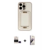 MARSİLYAN™- iPhone 14 Pro Max Kılıf Kozmos Minimal Prime - Siyah Bilvis 3D Mat Cam Ekran Koruyucu + Siyah Bilvis Titan Kamera Lens