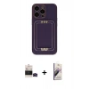 MARSİLYAN™- iPhone 14 Pro Max Kılıf Kozmos Minimal Prime - Siyah Bilvis 3D Mat Cam Ekran Koruyucu + Siyah Bilvis Titan Kamera Lens