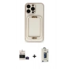 MARSİLYAN™- iPhone 14 Pro Max Kılıf Kozmos Minimal Prime - Siyah Bilvis Hayalet Cam Ekran Koruyucu + Siyah Bilvis Titan Kamera Lens