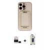 MARSİLYAN™- iPhone 14 Pro Max Kılıf Kozmos Minimal Prime - Siyah Bilvis Hayalet Cam Ekran Koruyucu + Siyah Bilvis Titan Kamera Lens