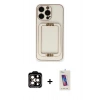 MARSİLYAN™- iPhone 14 Pro Max Kılıf Kozmos Minimal Prime - Siyah Joko 5D Cam + PVD Metal Kamera Lens - TU