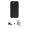MARSİLYAN™- iPhone 14 Pro Max Kılıf Kozmos Yansıma Özel Seri - Şeffaf Royal Nano Ekran Koruyucu + Bilvis Titan Kamera Lens - GD