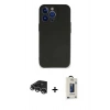 MARSİLYAN™- iPhone 14 Pro Max Kılıf Kozmos Yansıma Özel Seri - Siyah Bilvis Hayalet Cam Ekran Koruyucu + Raze Metal Kamera Lens - GS