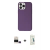MARSİLYAN™- iPhone 14 Pro Max Kılıf Kutup Doku Koleksiyonu - Şeffaf Pasifik Cam Ekran Koruyucu + Bilvis Titan Kamera Lens - GD