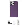 MARSİLYAN™- iPhone 14 Pro Max Kılıf Kutup Doku Koleksiyonu - Şeffaf Pasifik Cam Ekran Koruyucu + Bilvis Titan Kamera Lens - DNMR