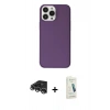 MARSİLYAN™- iPhone 14 Pro Max Kılıf Kutup Doku Koleksiyonu - Şeffaf Pasifik Cam Ekran Koruyucu + Raze Metal Kamera Lens - GS