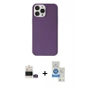 MARSİLYAN™- iPhone 14 Pro Max Kılıf Kutup Doku Koleksiyonu - Şeffaf Royal Nano Ekran Koruyucu + Bilvis Titan Kamera Lens - GD