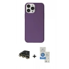 MARSİLYAN™- iPhone 14 Pro Max Kılıf Kutup Doku Koleksiyonu - Şeffaf Royal Nano Ekran Koruyucu + Raze Metal Kamera Lens - GD
