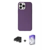 MARSİLYAN™- iPhone 14 Pro Max Kılıf Kutup Doku Koleksiyonu - Siyah Bilvis 5in1 3D Magic Cam Ekran Koruyucu + Raze Metal Kamera Lens - GS