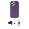 MARSİLYAN™- iPhone 14 Pro Max Kılıf Kutup Doku Koleksiyonu - Siyah Bilvis Hayalet Cam Ekran Koruyucu + Raze Metal Kamera Lens - GS