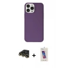 MARSİLYAN™- iPhone 14 Pro Max Kılıf Kutup Doku Koleksiyonu - Siyah Joko 5D Cam + Raze Metal Kamera Lens - GD