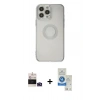 MARSİLYAN™- iPhone 14 Pro Max Kılıf Kutup Klasik - Şeffaf Royal Nano Ekran Koruyucu + Bilvis Titan Kamera Lens - DNMR