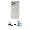 MARSİLYAN™- iPhone 14 Pro Max Kılıf Kutup Klasik - Şeffaf Royal Nano Ekran Koruyucu + Bilvis Titan Kamera Lens - SH