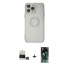 MARSİLYAN™- iPhone 14 Pro Max Kılıf Kutup Klasik - Siyah 360 Mat Full Body Arka Koruyucu + Bilvis Titan Kamera Lens - GS
