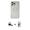 MARSİLYAN™- iPhone 14 Pro Max Kılıf Kutup Klasik - Siyah Bilvis 3D Mat Cam Ekran Koruyucu + Bilvis Titan Kamera Lens - DNMR