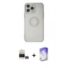MARSİLYAN™- iPhone 14 Pro Max Kılıf Kutup Klasik - Siyah Bilvis 5in1 3D Magic Cam Ekran Koruyucu + Bilvis Titan Kamera Lens - GS