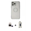 MARSİLYAN™- iPhone 14 Pro Max Kılıf Kutup Klasik - Siyah Bilvis Hayalet Cam Ekran Koruyucu + Bilvis Titan Kamera Lens - DNMR