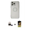 MARSİLYAN™- iPhone 14 Pro Max Kılıf Kutup Klasik - Siyah Buffer Cam Ekran Koruyucu + Siyah Bilvis Titan Kamera Lens