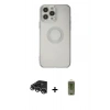 MARSİLYAN™- iPhone 14 Pro Max Kılıf Kutup Klasik - Siyah Joko Magic 5D Hayalet Cam + Raze Metal Kamera Lens - GS