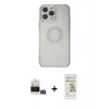 MARSİLYAN™- iPhone 14 Pro Max Kılıf Kutup Klasik - Siyah Mat Seramik Nano Ekran Koruyucu + Bilvis Titan Kamera Lens - GD