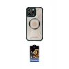 MARSİLYAN™- iPhone 14 Pro Max Kılıf Kutup Modern - Siyah Buffer Hayalet Cam Ekran Koruyucu