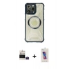 MARSİLYAN™- iPhone 14 Pro Max Kılıf Kutup Modern - Siyah Joko 5D Cam + Bilvis Titan Kamera Lens - DNMR