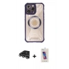 MARSİLYAN™- iPhone 14 Pro Max Kılıf Kutup Modern - Siyah Joko 5D Cam + Raze Metal Kamera Lens - GS