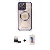 MARSİLYAN™- iPhone 14 Pro Max Kılıf Kutup Modern - Siyah Joko 5D Cam + Bilvis Titan Kamera Lens - SH