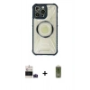 MARSİLYAN™- iPhone 14 Pro Max Kılıf Kutup Modern - Siyah Joko Magic 5D Hayalet Cam + Bilvis Titan Kamera Lens - DNMR