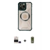 MARSİLYAN™- iPhone 14 Pro Max Kılıf Kutup Modern - Siyah Joko Magic 5D Hayalet Cam + Bilvis Titan Kamera Lens - DNMR