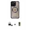 MARSİLYAN™- iPhone 14 Pro Max Kılıf Kutup Modern - Siyah Joko Magic 5D Hayalet Cam + Bilvis Titan Kamera Lens - GD