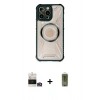 MARSİLYAN™- iPhone 14 Pro Max Kılıf Kutup Modern - Siyah Joko Magic 5D Hayalet Cam + Bilvis Titan Kamera Lens - GD