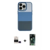MARSİLYAN™- iPhone 14 Pro Max Kılıf Kutup Özel Seri - Şeffaf 360 Full Body Arka Koruyucu + Bilvis Titan Kamera Lens - SH