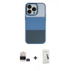 MARSİLYAN™- iPhone 14 Pro Max Kılıf Kutup Özel Seri - Şeffaf Pasifik Cam Ekran Koruyucu + Bilvis Titan Kamera Lens - DNMR