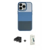 MARSİLYAN™- iPhone 14 Pro Max Kılıf Kutup Özel Seri - Şeffaf Pasifik Cam Ekran Koruyucu + Raze Metal Kamera Lens - GS