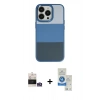 MARSİLYAN™- iPhone 14 Pro Max Kılıf Kutup Özel Seri - Şeffaf Royal Nano Ekran Koruyucu + Bilvis Titan Kamera Lens - GS