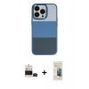 MARSİLYAN™- iPhone 14 Pro Max Kılıf Kutup Özel Seri - Siyah 6D Mat Seramik Hayalet Nano Ekran Koruyucu + Bilvis Titan Kamera Lens - SH