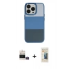 MARSİLYAN™- iPhone 14 Pro Max Kılıf Kutup Özel Seri - Siyah 6D Mat Seramik Hayalet Nano Ekran Koruyucu + Gold Bilvis Titan Kamera Lens