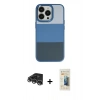 MARSİLYAN™- iPhone 14 Pro Max Kılıf Kutup Özel Seri - Siyah 6D Mat Seramik Hayalet Nano Ekran Koruyucu + Raze Metal Kamera Lens - GS