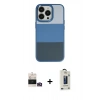 MARSİLYAN™- iPhone 14 Pro Max Kılıf Kutup Özel Seri - Siyah Bilvis Hayalet Cam Ekran Koruyucu + Bilvis Titan Kamera Lens - GD