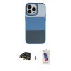 MARSİLYAN™- iPhone 14 Pro Max Kılıf Kutup Özel Seri - Siyah Joko 5D Cam + Raze Metal Kamera Lens - GD