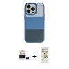 MARSİLYAN™- iPhone 14 Pro Max Kılıf Kutup Özel Seri - Siyah Mat Seramik Nano Ekran Koruyucu + Bilvis Titan Kamera Lens - DNMR