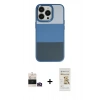 MARSİLYAN™- iPhone 14 Pro Max Kılıf Kutup Özel Seri - Siyah Mat Seramik Nano Ekran Koruyucu + Bilvis Titan Kamera Lens - GD